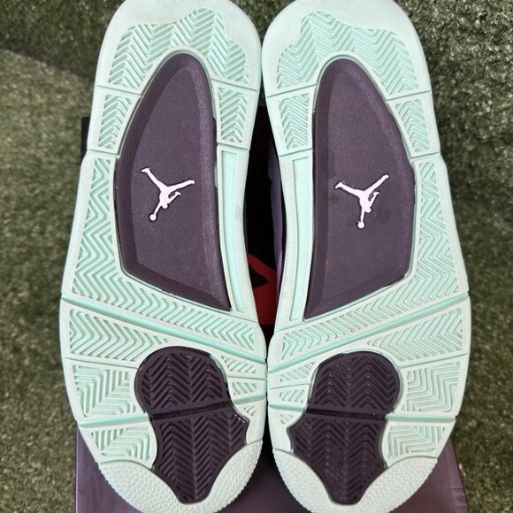 Size 11 - Jordan 4 Retro Green Glow 2013 308497-033 OG Gray Cool Infrared - Picture 3 of 5